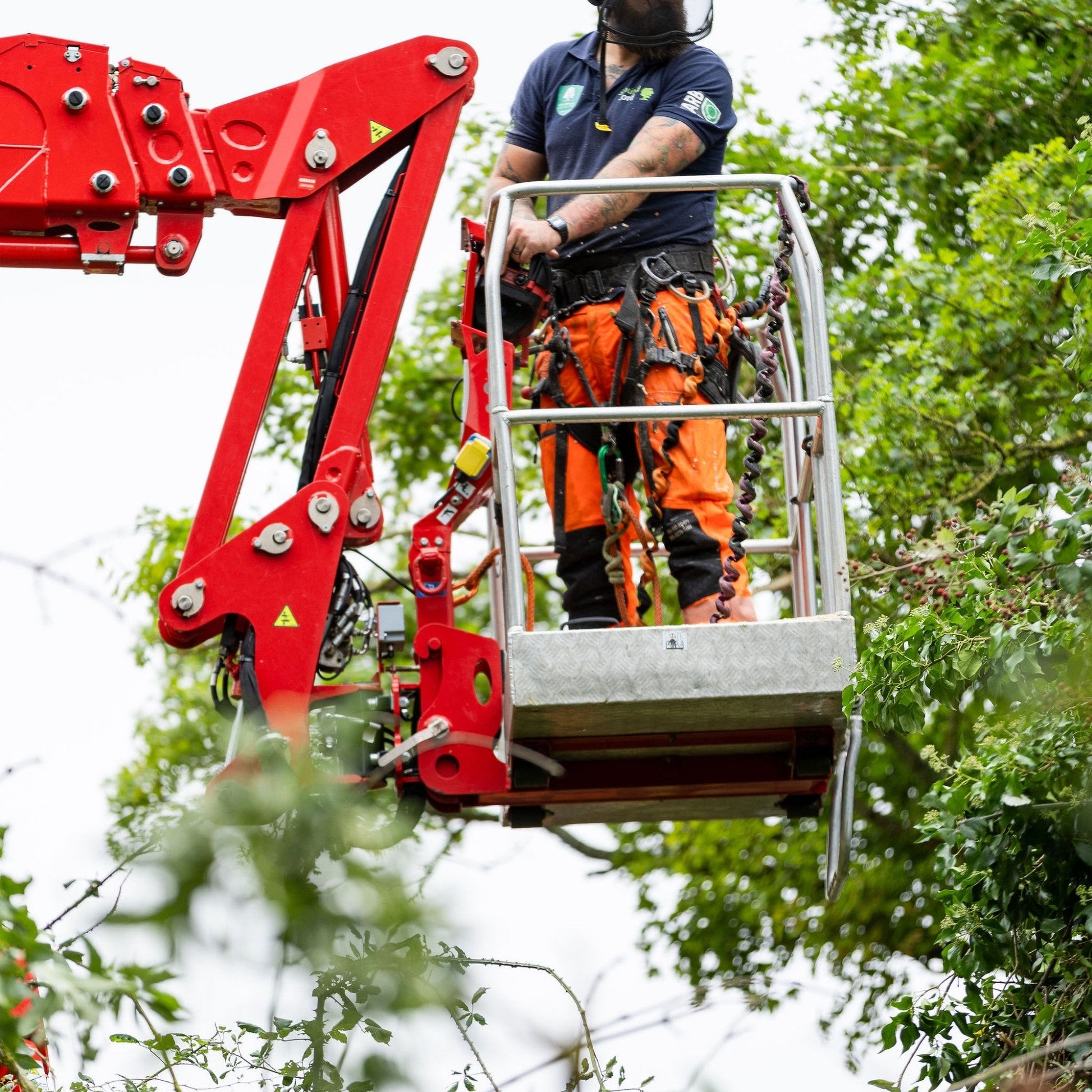 ATHV4060 Breatheflex Pro Chainsaw Trousers Design A Class 1 - Hi - Vis Orange - Arbortec Forestwear