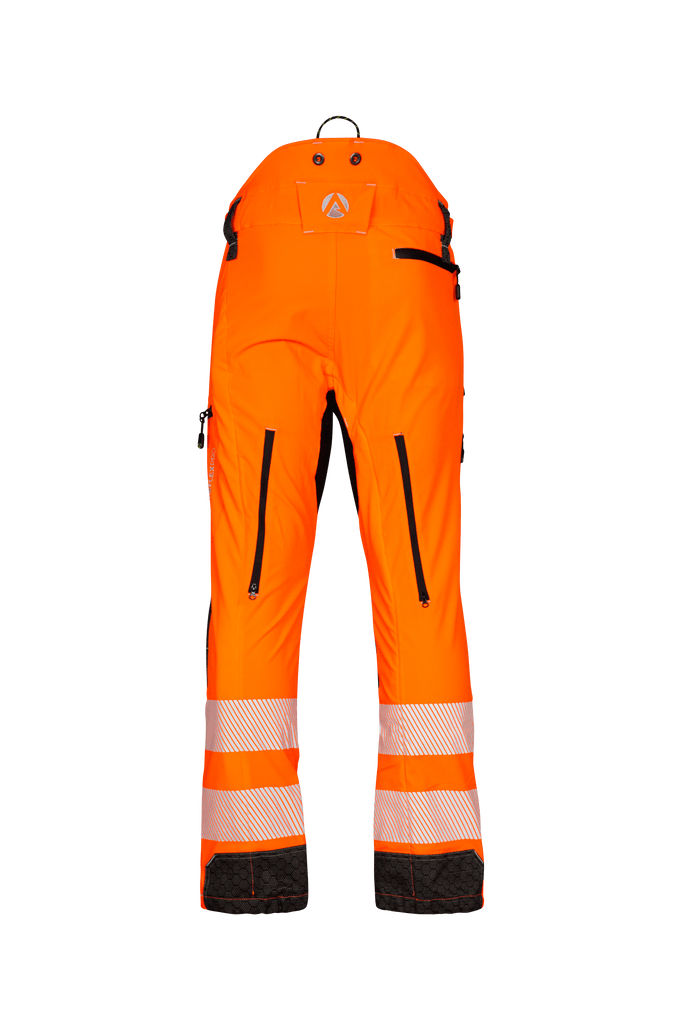 ATHV4060 Breatheflex Pro Chainsaw Trousers Design A Class 1 - Hi-Vis Orange - Arbortec Forestwear