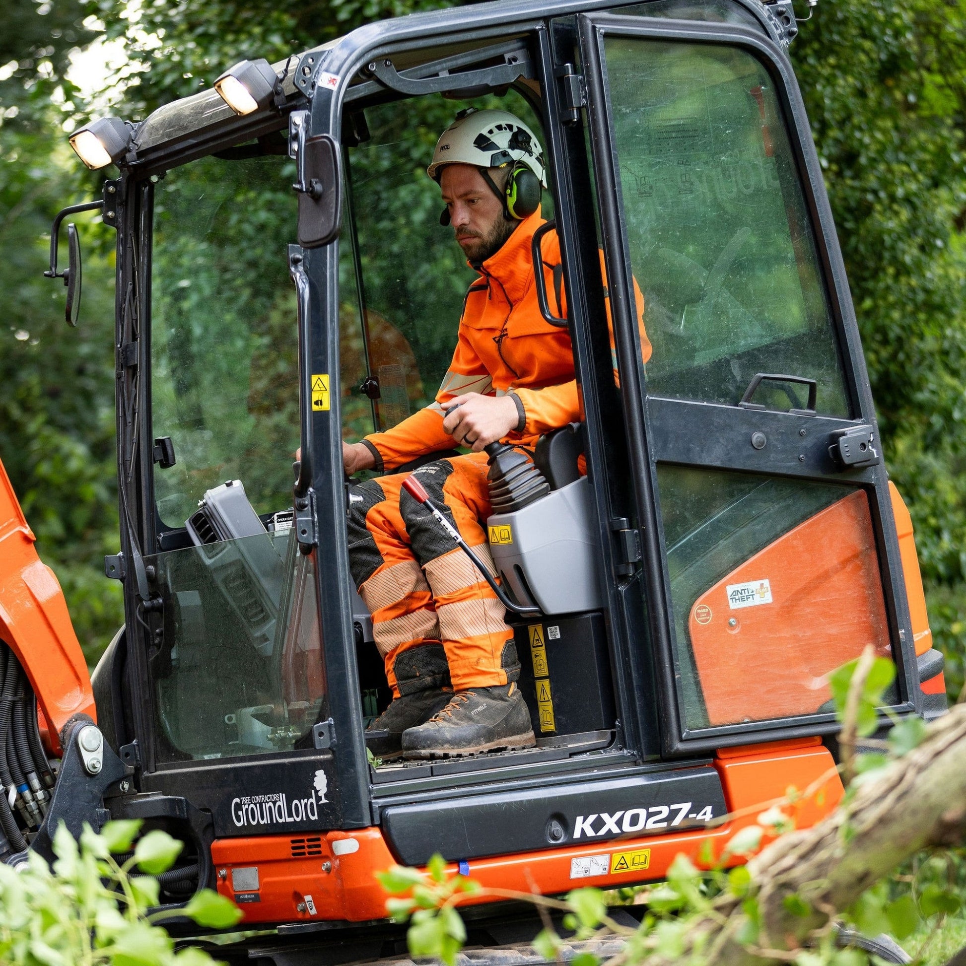 ATHV4060 Breatheflex Pro Chainsaw Trousers Design A Class 1 - Hi - Vis Orange - Arbortec Forestwear