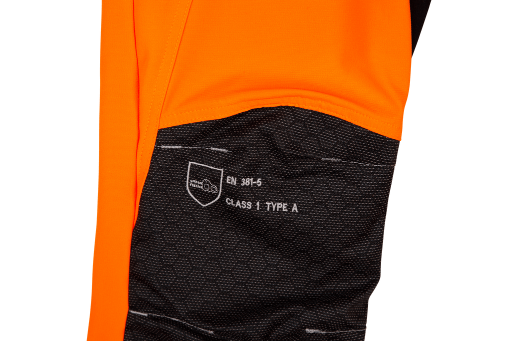 ATHV4070 Breatheflex Pro Chainsaw Trousers Design C Class 1 - Hi-Vis Orange - Arbortec Forestwear