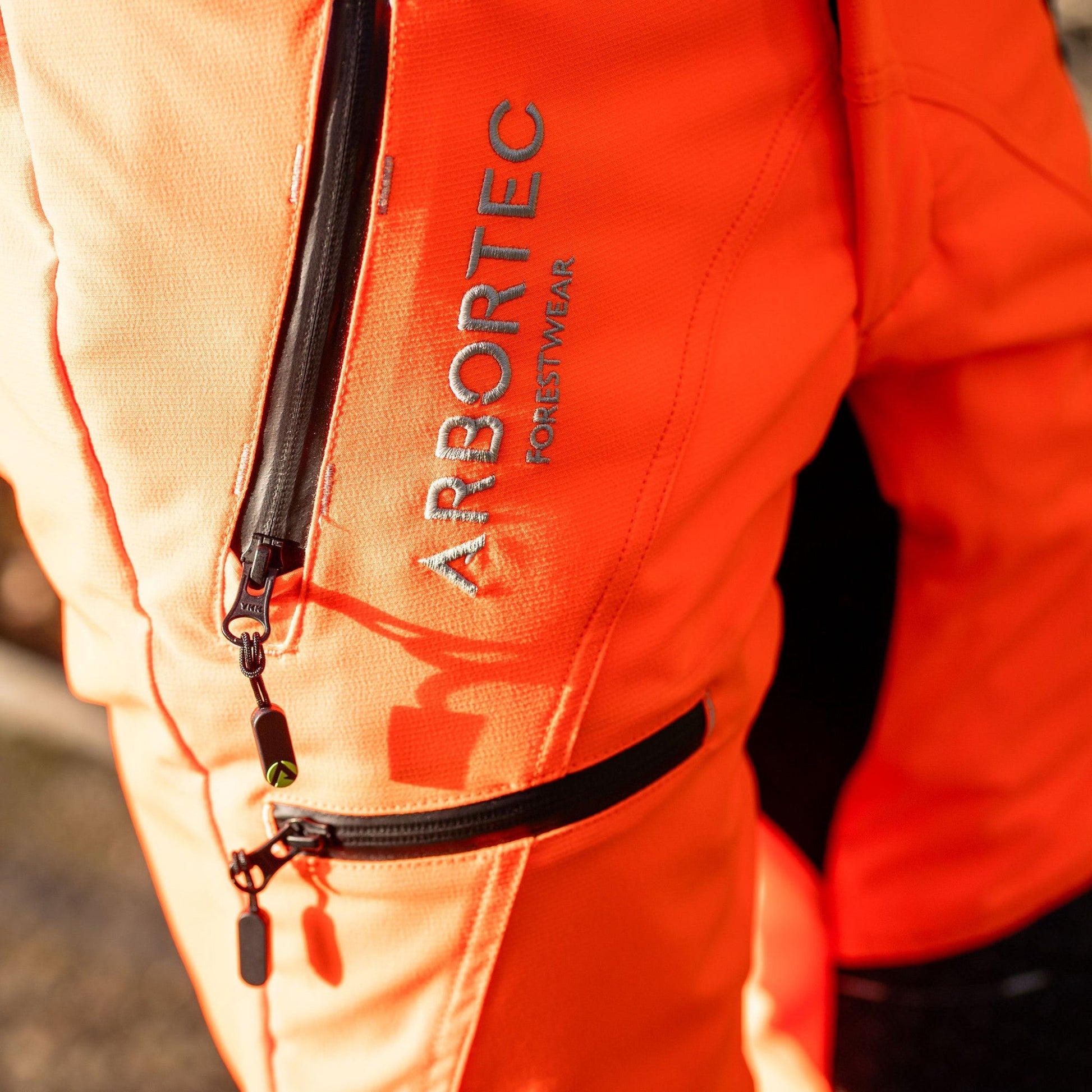 ATHV4075 Breatheflex Pro Rail Spec Trousers Design C Class 2 - Hi - Vis Orange - Arbortec Forestwear