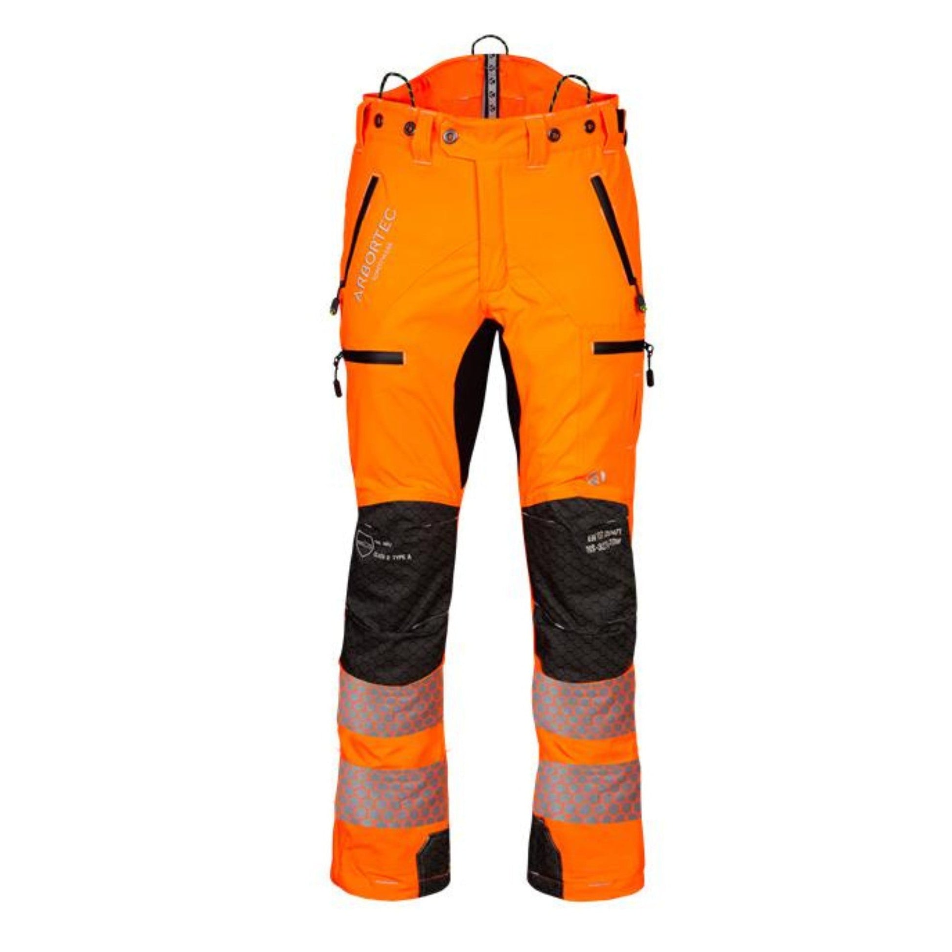 ATHV4075 Breatheflex Pro Rail Spec Trousers Design C Class 2 - Hi - Vis Orange - Arbortec Forestwear