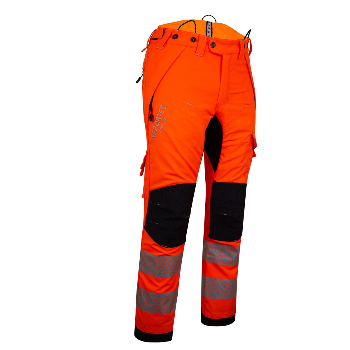 ATHV4090 Arbortec Deep Forest Hi-Vis Chainsaw Trousers Design C/Class 1 – Orange - Arbortec Forestwear