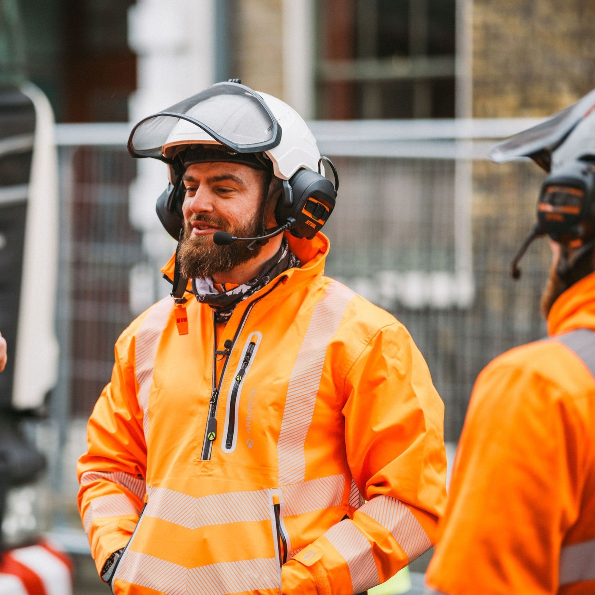 Arbortec Half Zip Hi Vis Waterproof Jacket - Orange