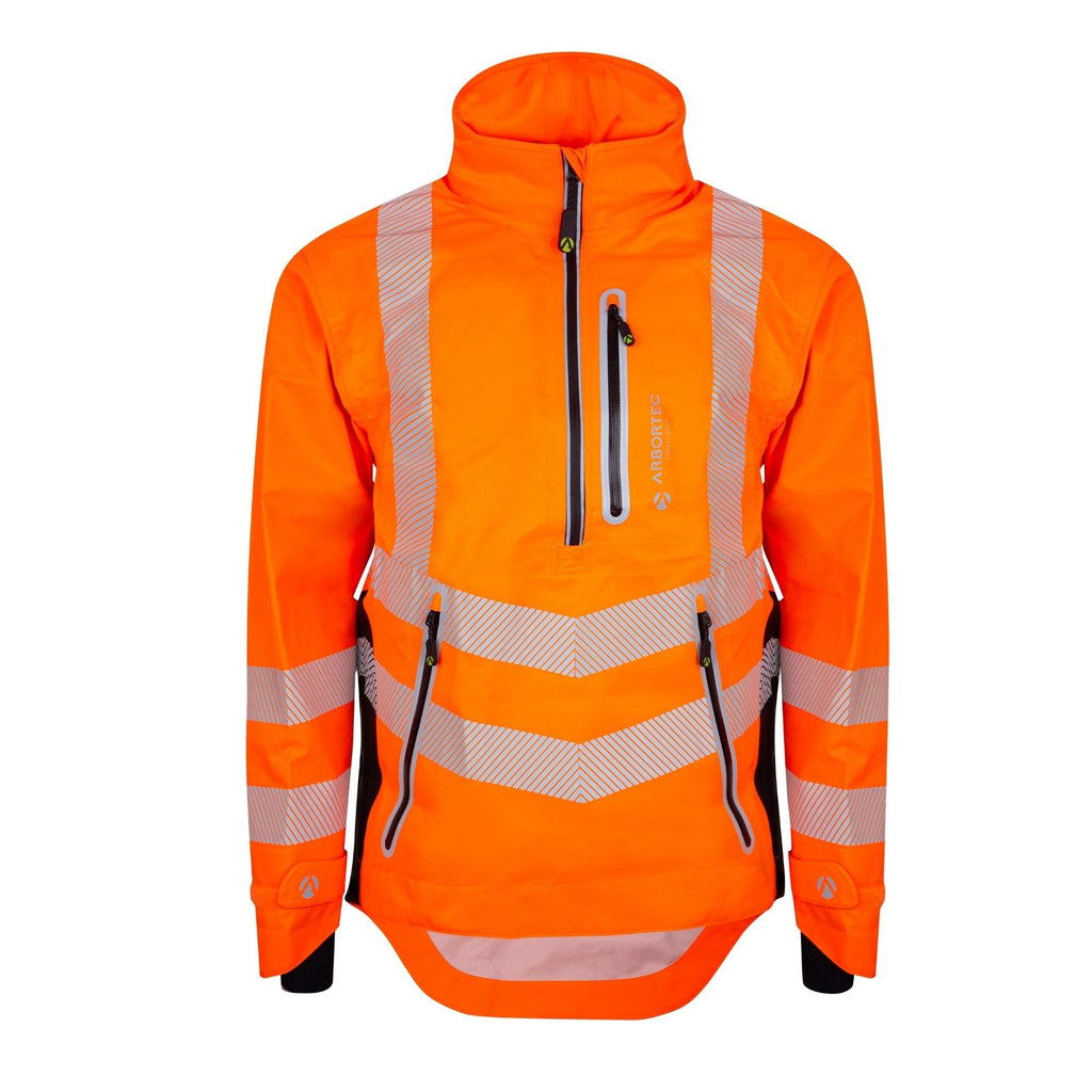 ATHV4400 Arbortec BreatheDry® Waterproof Smock - Hi - Vis Orange - Arbortec Forestwear