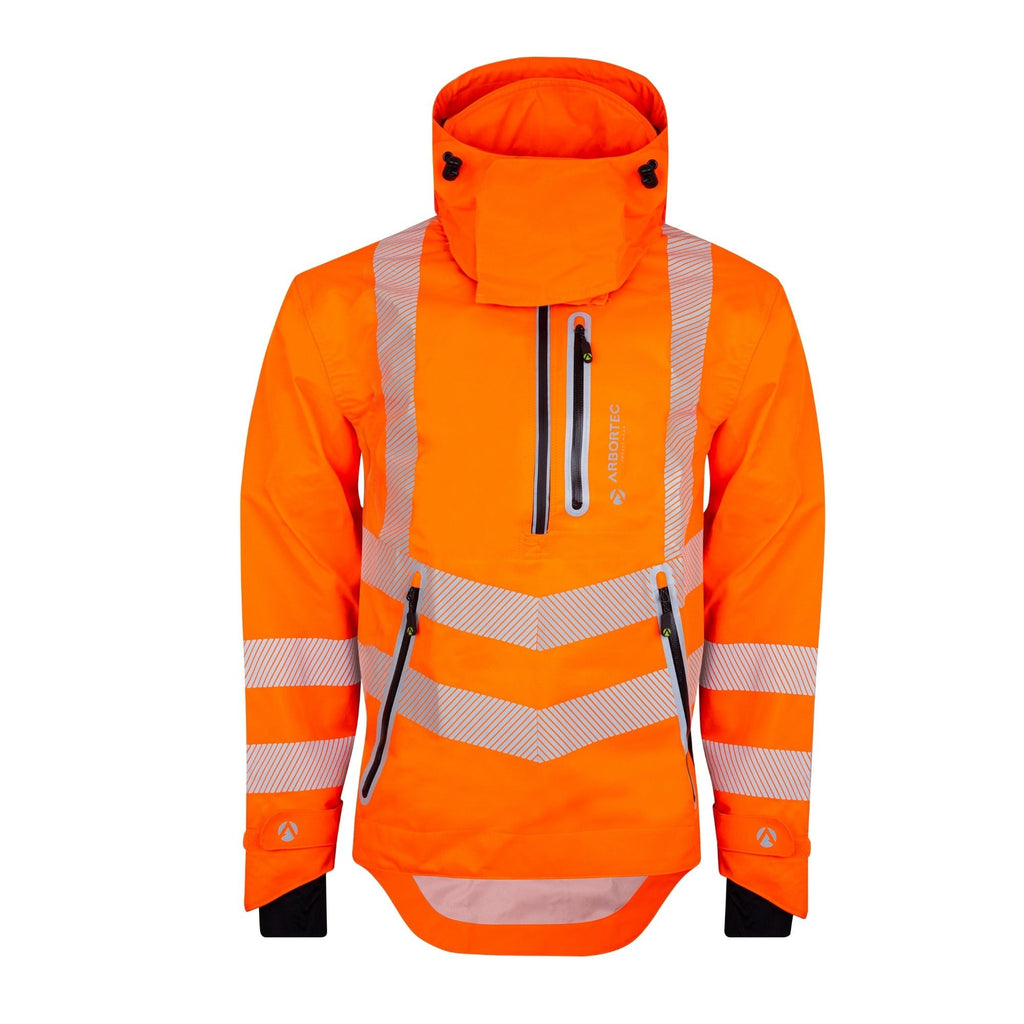 ATHV4400 Arbortec BreatheDry® Waterproof Smock - Hi - Vis Orange - Arbortec Forestwear