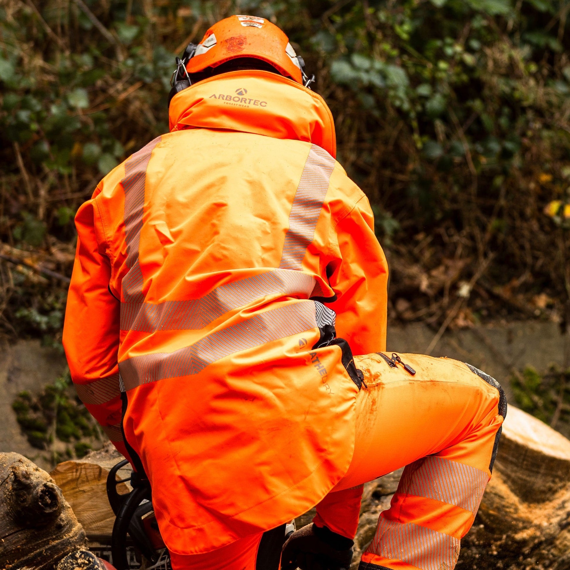 ATHV4400 Arbortec BreatheDry® Waterproof Smock - Hi - Vis Orange - Arbortec Forestwear