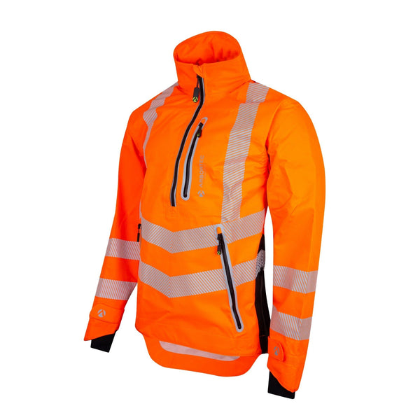 Arbortec Half Zip Hi Vis Waterproof Jacket - Orange