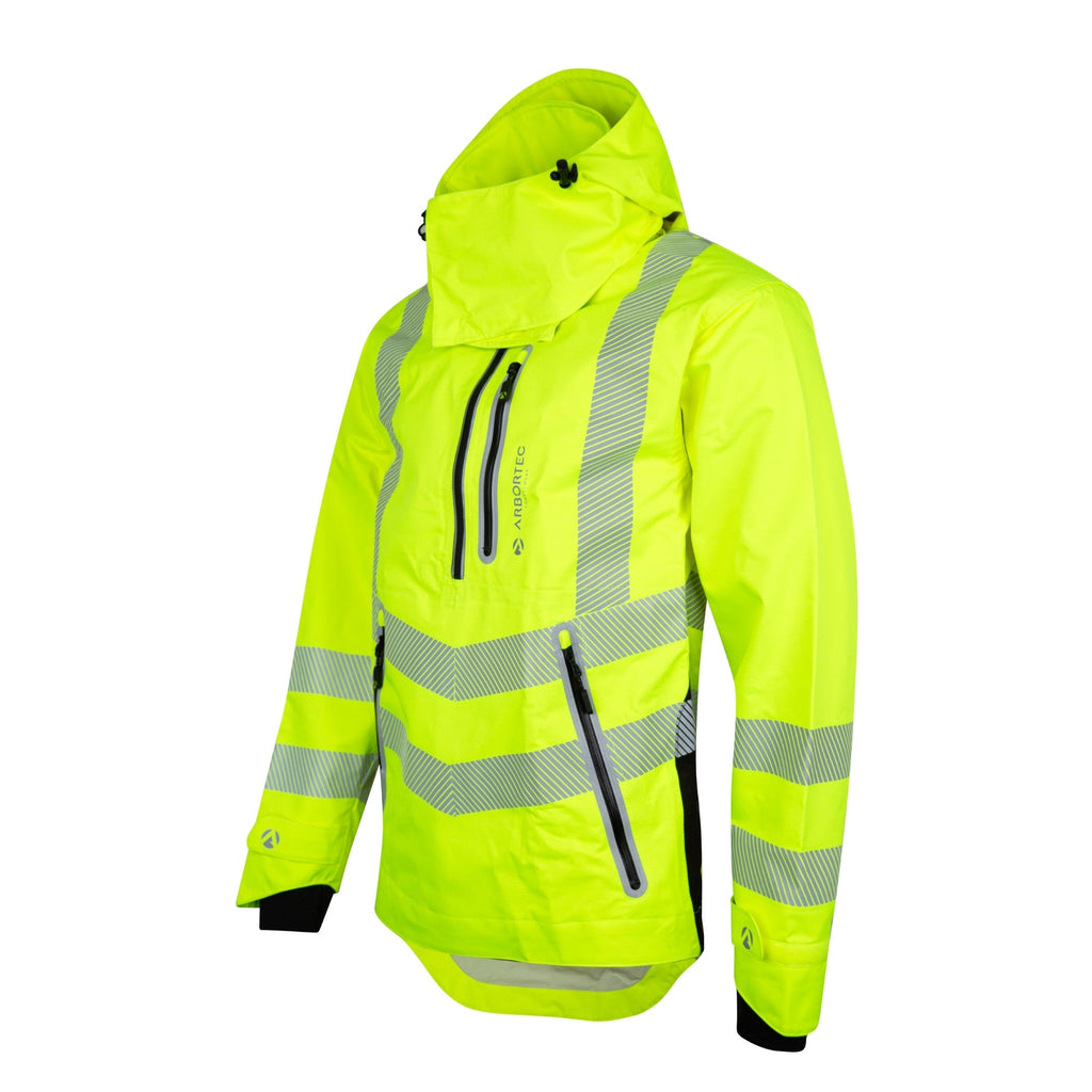 ATHV4400 Arbortec BreatheDry® Waterproof Smock - Hi - Vis Yellow - Arbortec Forestwear