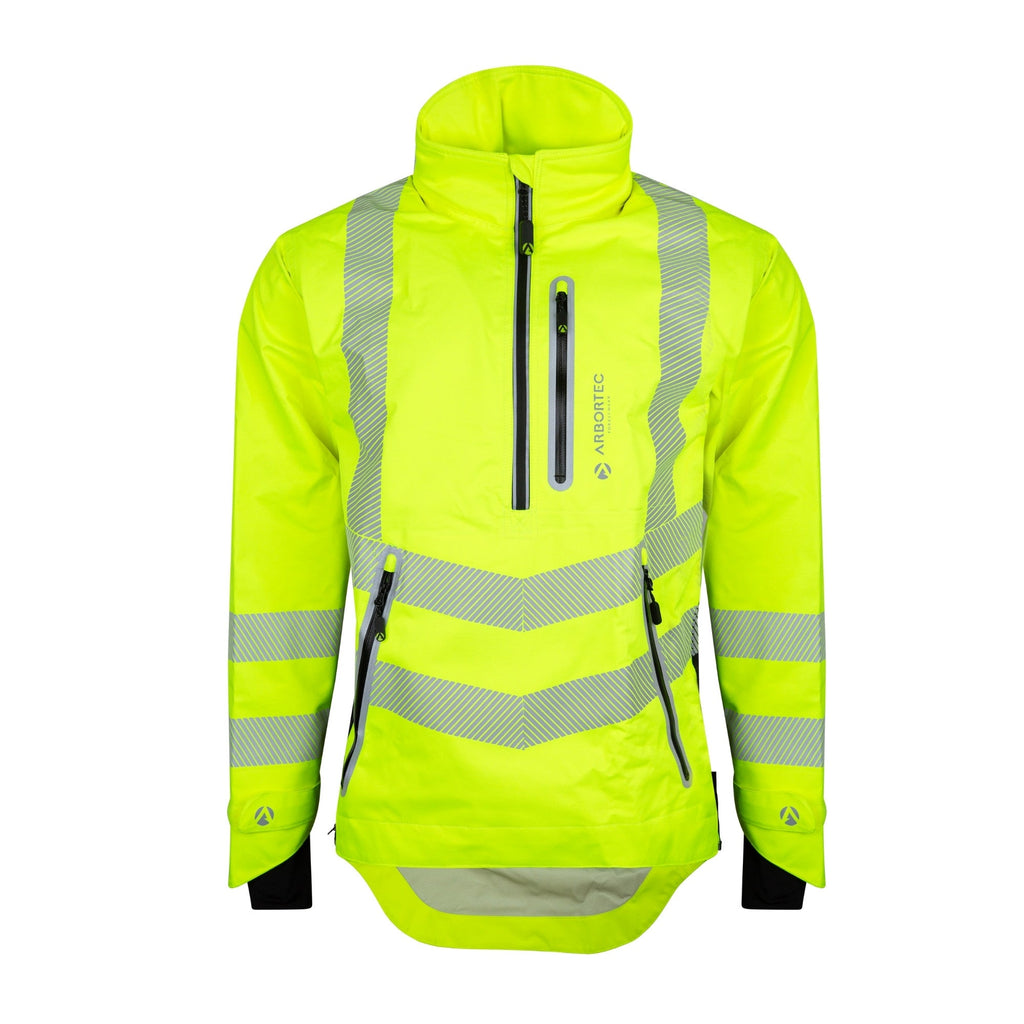 ATHV4400 Arbortec BreatheDry® Waterproof Smock - Hi - Vis Yellow - Arbortec Forestwear