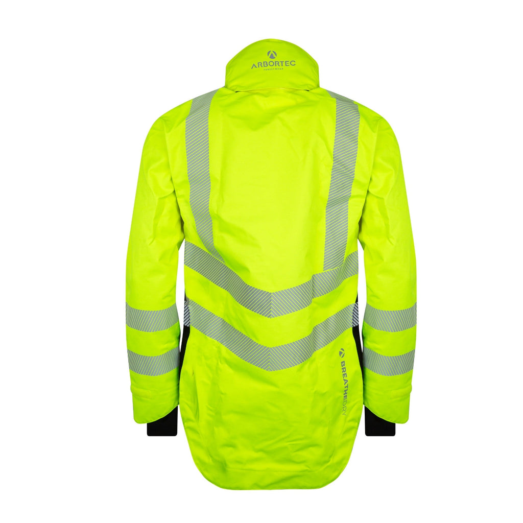 ATHV4400 Arbortec BreatheDry® Waterproof Smock - Hi - Vis Yellow - Arbortec Forestwear