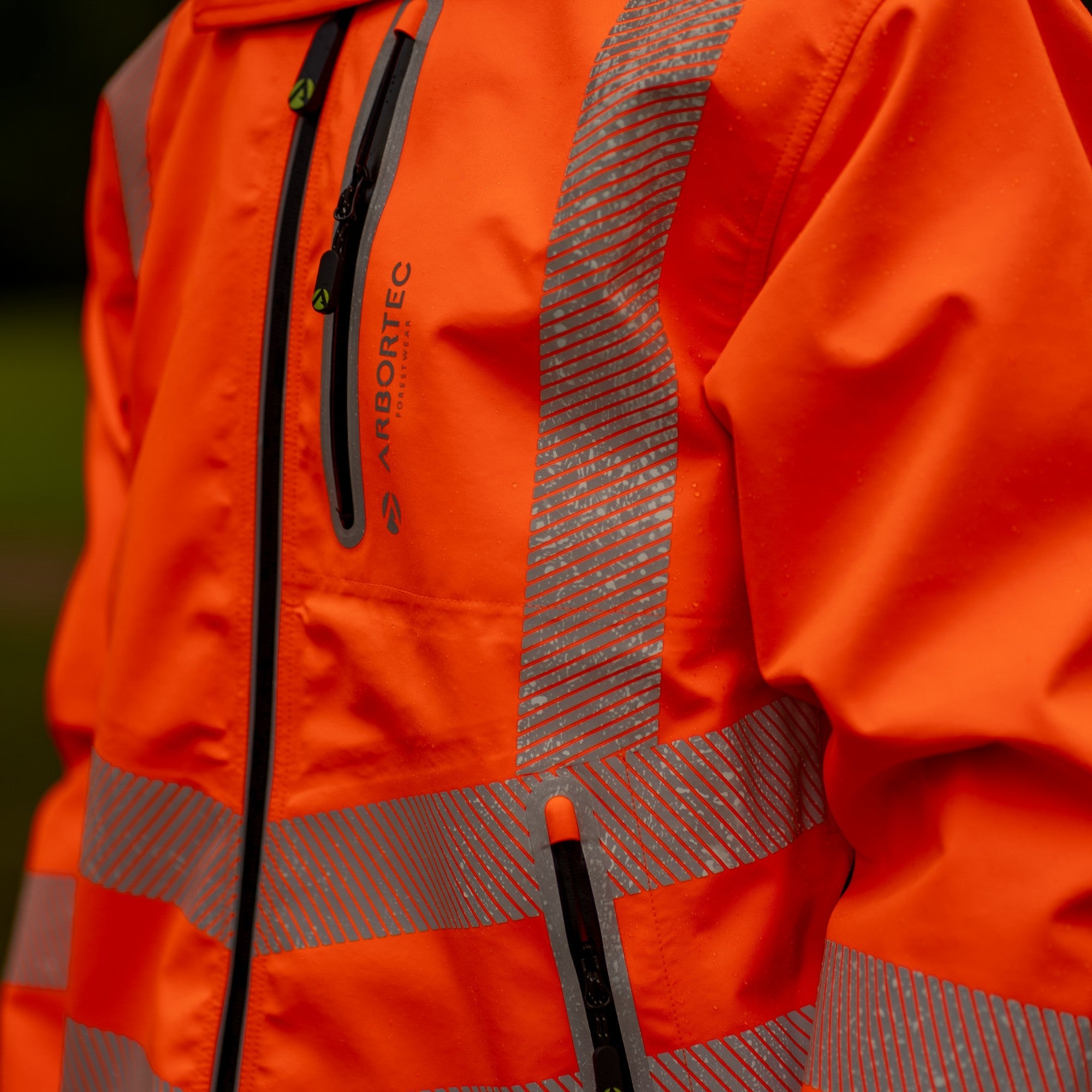 Arbortec Full Zip Waterproof Hi-Vis Work Jacket