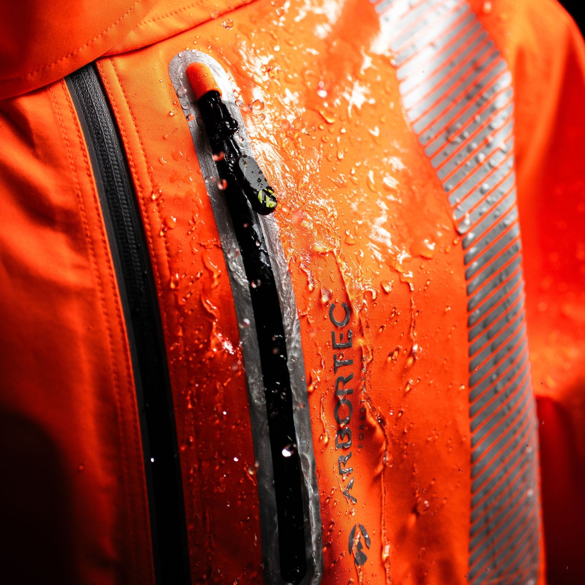 Arbortec Full Zip Waterproof Hi-Vis Work Jacket