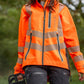 ATHV4420(F) Full Zip Waterproof Women’s Work Jacket – Hi - Vis Orange - Arbortec Forestwear