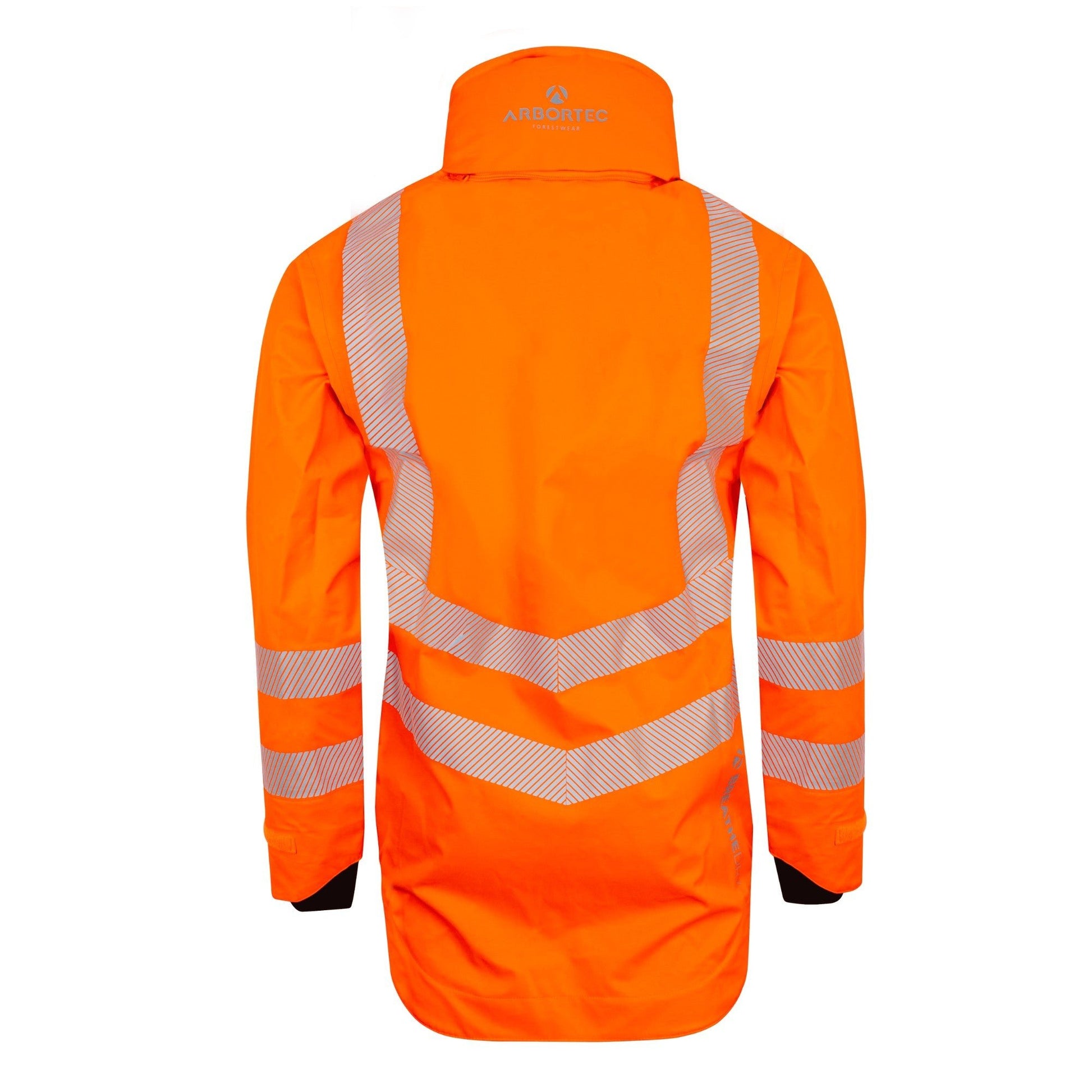 ATHV4420(F) Full Zip Waterproof Women’s Work Jacket – Hi - Vis Orange - Arbortec Forestwear