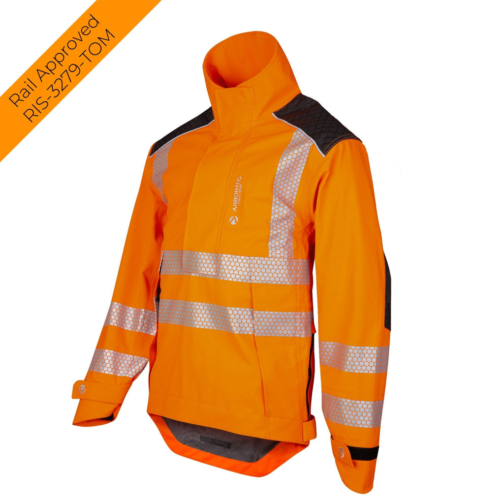 ATHV4460 - Heavy Duty Half Zip Breathedry® Smock - Orange - Arbortec Forestwear