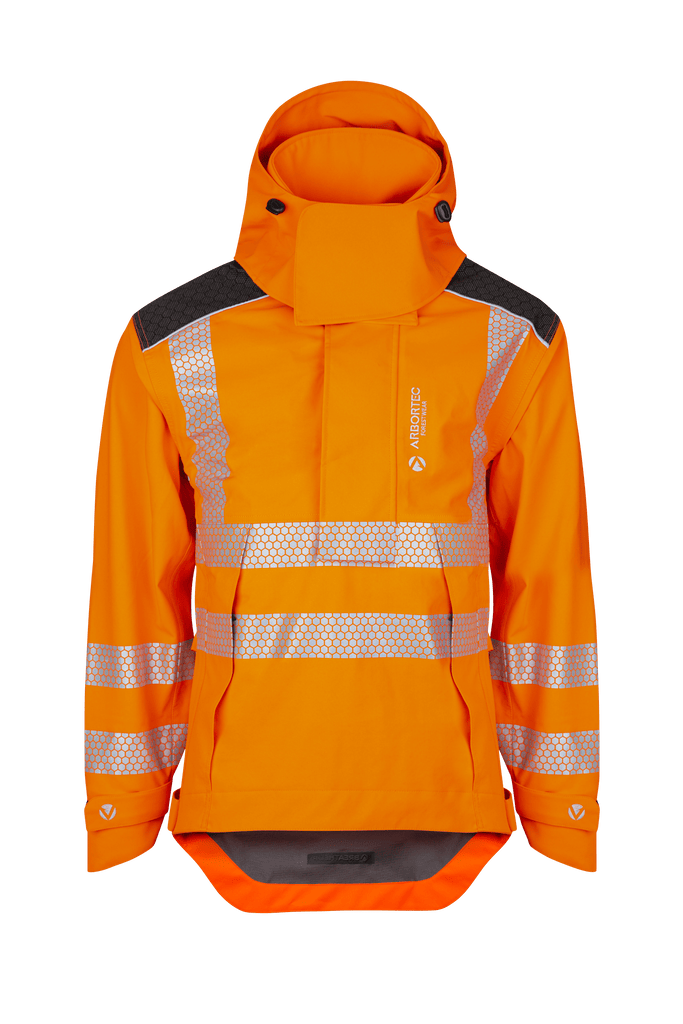 ATHV4460 - Heavy Duty Half Zip Breathedry® Smock - Orange - Arbortec Forestwear