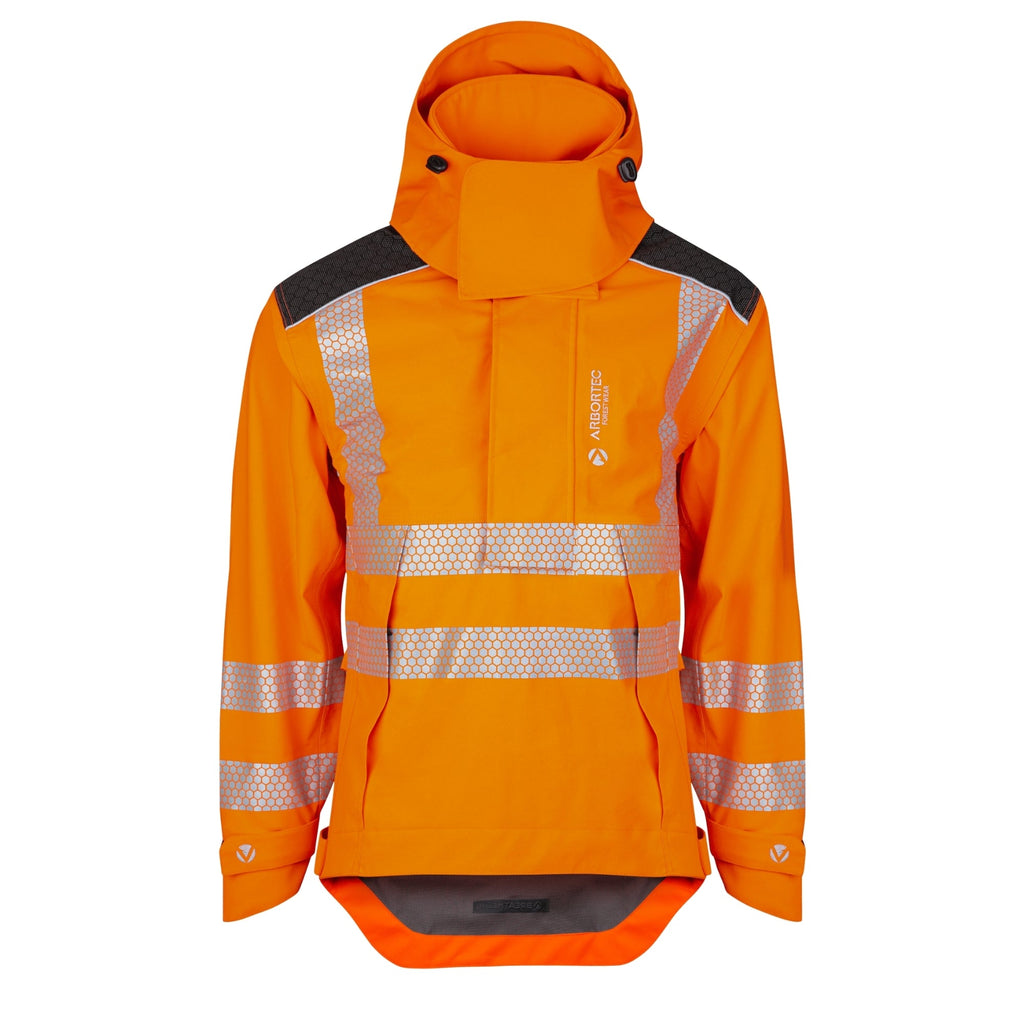 ATHV4460 - Heavy Duty Half Zip Breathedry® Smock - Orange - Arbortec Forestwear