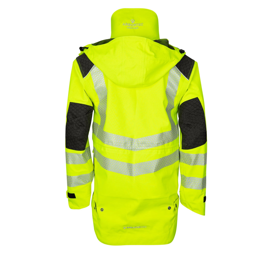 ATHV4460 - Heavy Duty Half Zip Breathedry® Smock - Yellow - Arbortec Forestwear