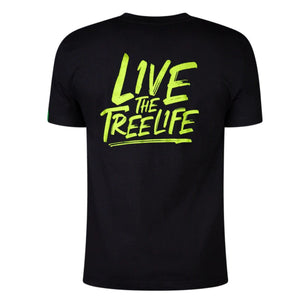 Black Short Sleeve T-Shirt (Lime - AFS/LTTL) - Arbortec Forestwear