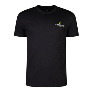 Black Short Sleeve T-Shirt (Lime - AFS/LTTL) - Arbortec Forestwear