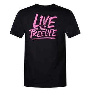 Black Short Sleeve T-Shirt (Pink - AIS/LTTL) - Arbortec Forestwear