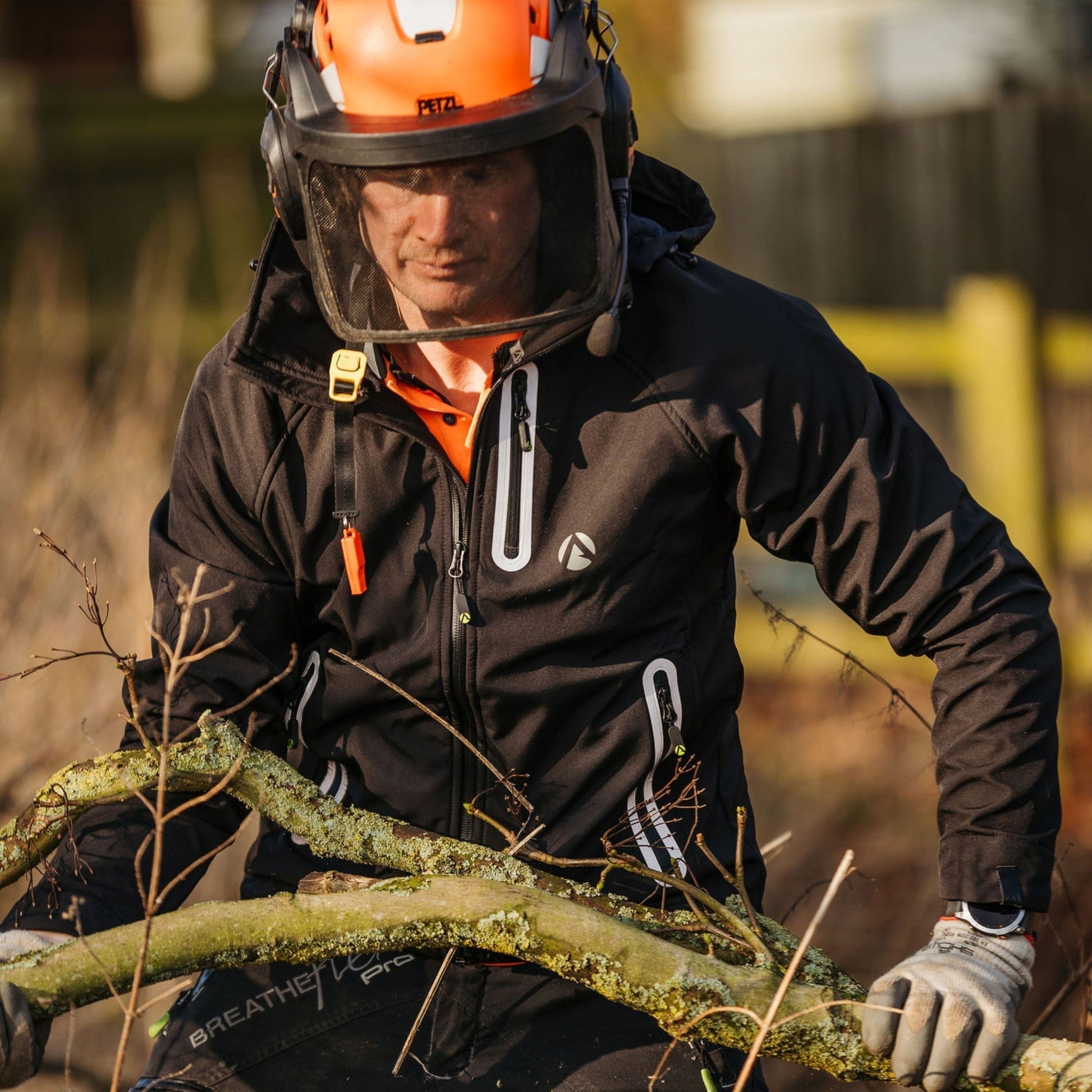 Caiman Breathedry Softshell Black - Arbortec Forestwear