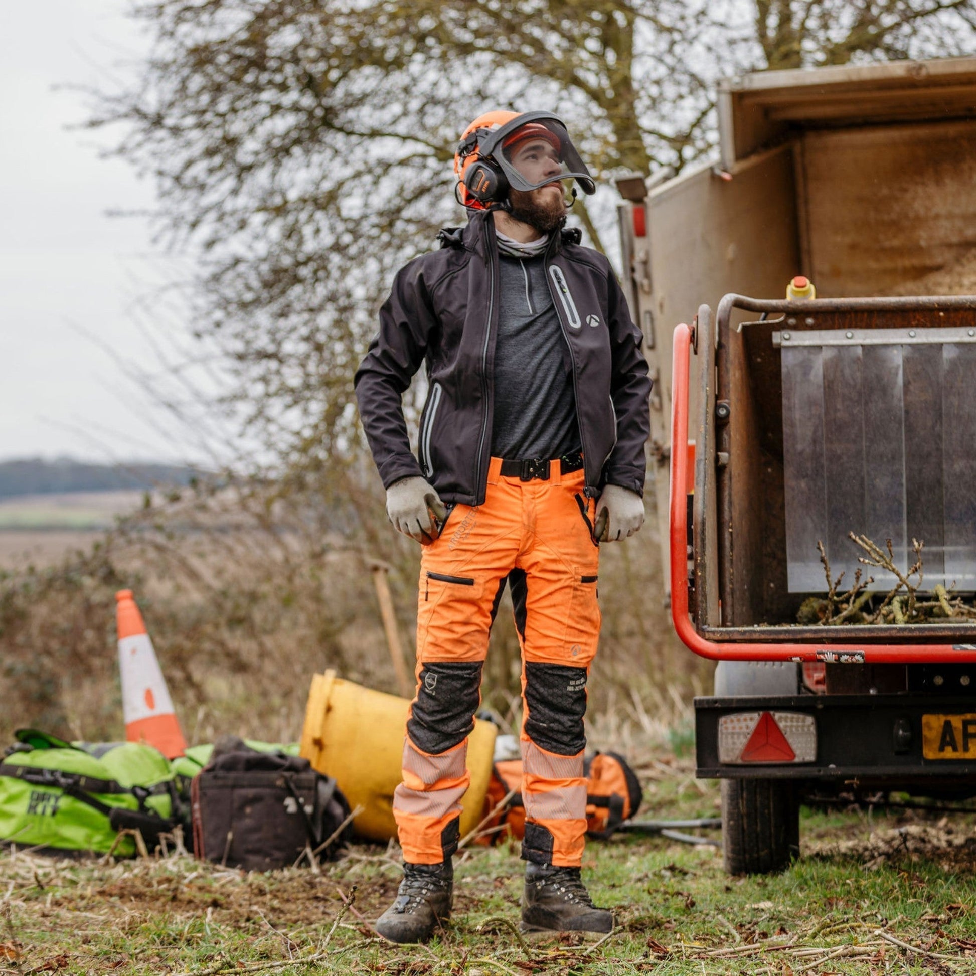 Caiman Breathedry Softshell Black - Arbortec Forestwear