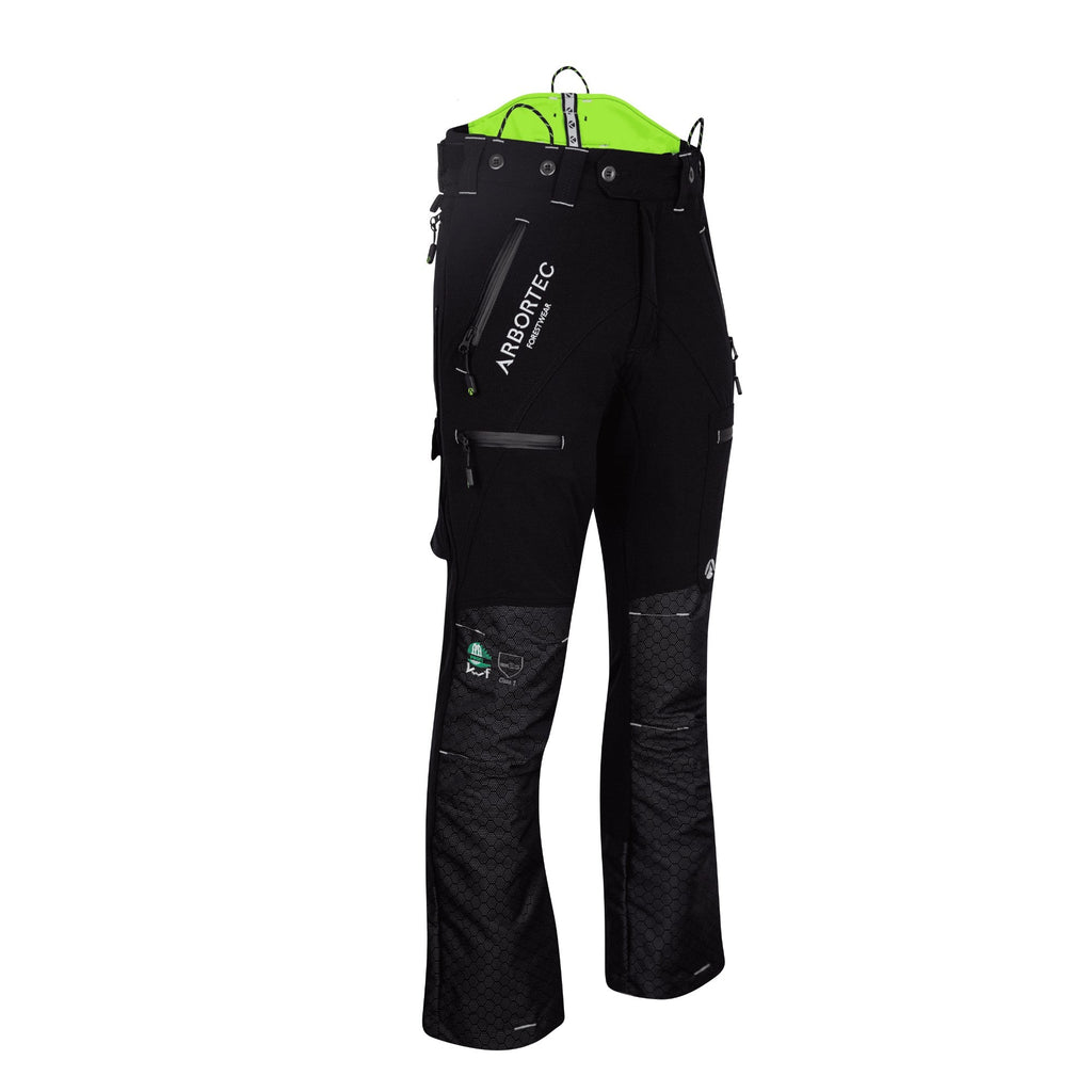 Freestyle Chainsaw Trousers Design A Class 1 - Black - AT4061 - Arbortec Forestwear