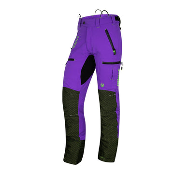 Freestyle Chainsaw Trousers Design A Class 1 - Purple - AT4061 - Arbortec Forestwear