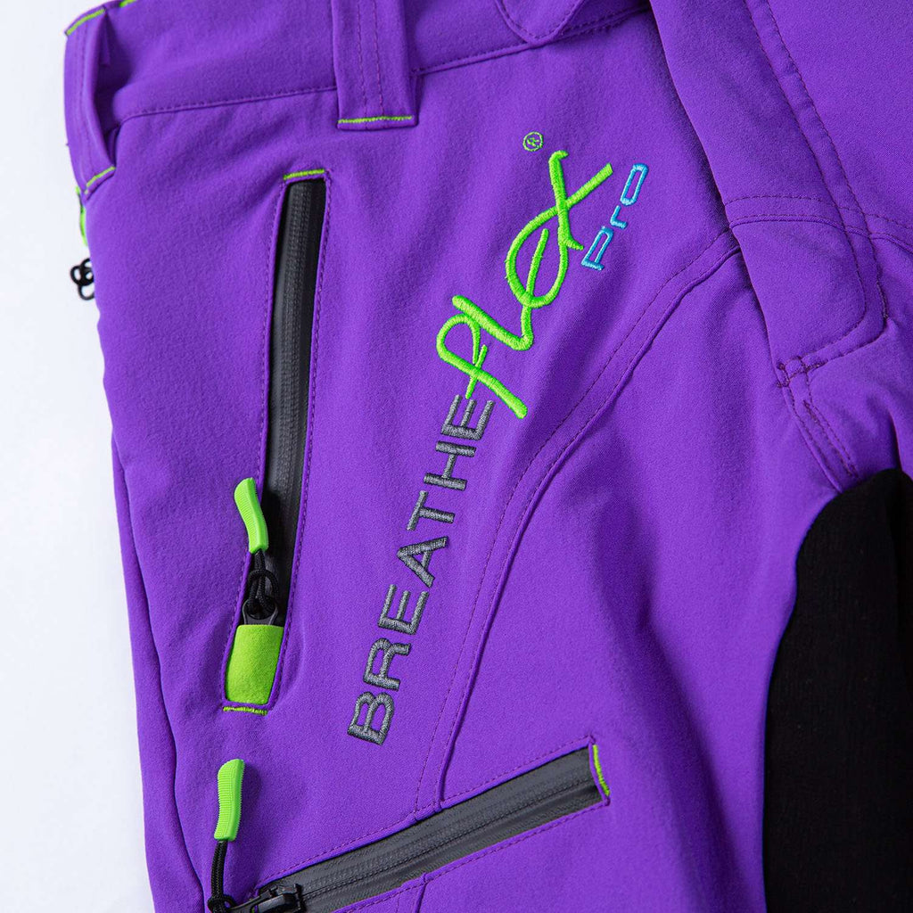 Freestyle Chainsaw Trousers Design A Class 1 - Purple - AT4061 - Arbortec Forestwear