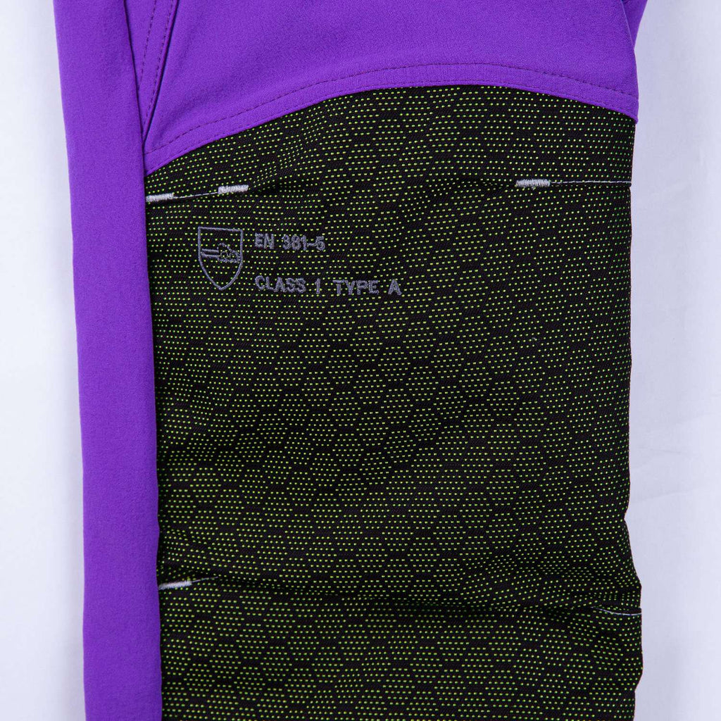 Freestyle Chainsaw Trousers Design A Class 1 - Purple - AT4061 - Arbortec Forestwear