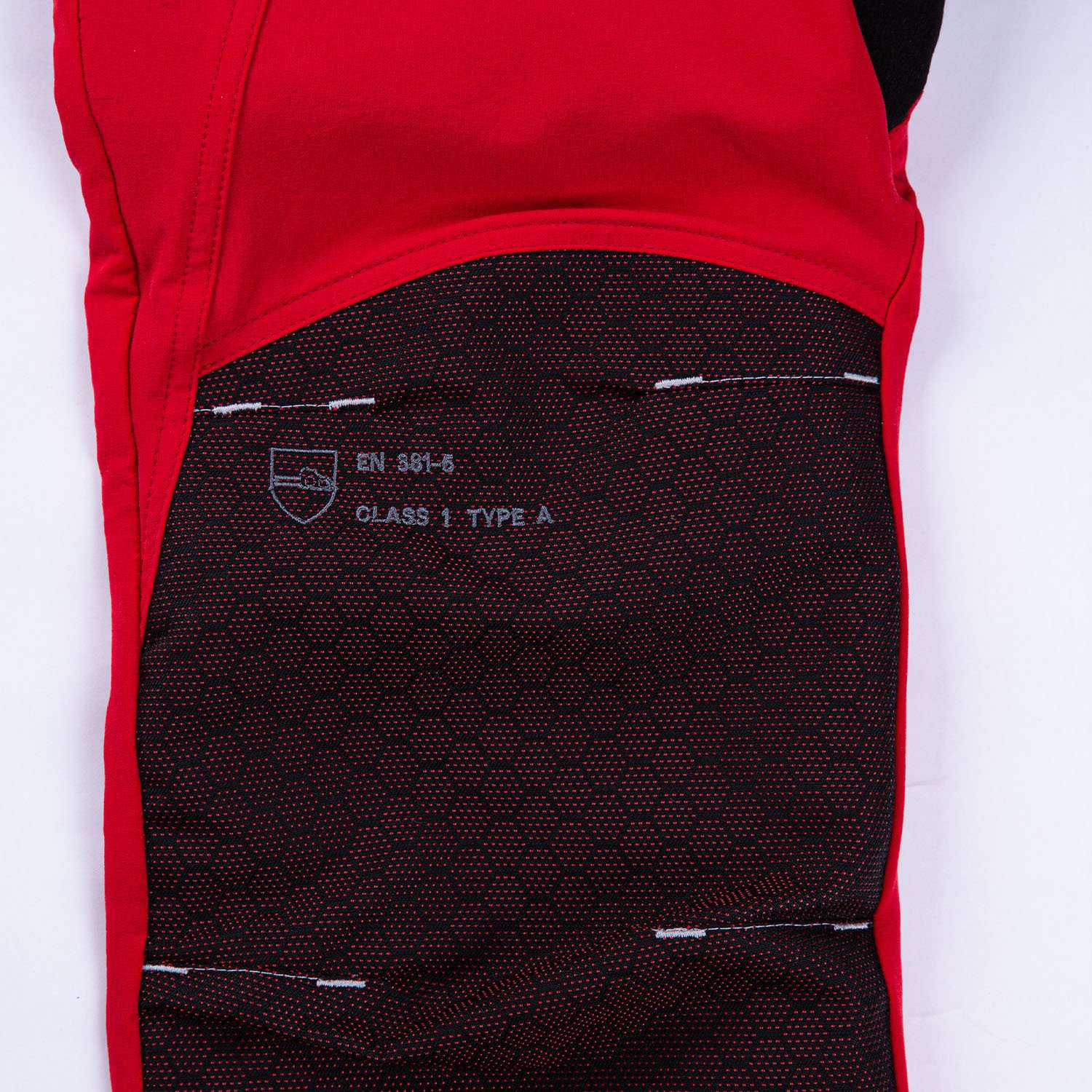 Freestyle Chainsaw Trousers Design A Class 1 - Red - AT4061 - Arbortec Forestwear