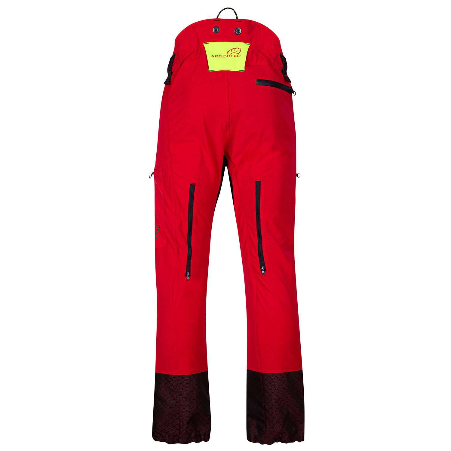 Freestyle Chainsaw Trousers Design A Class 1 - Red - AT4061 - Arbortec Forestwear