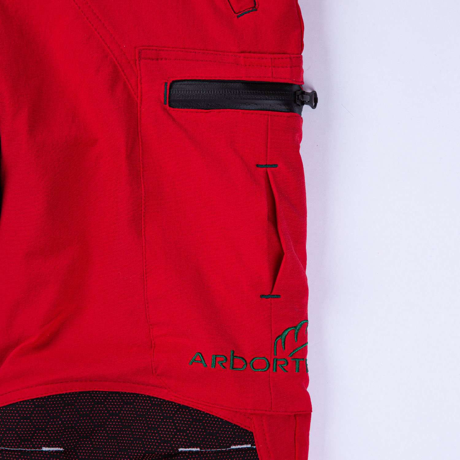 Freestyle Chainsaw Trousers Design A Class 1 - Red - AT4061 - Arbortec Forestwear