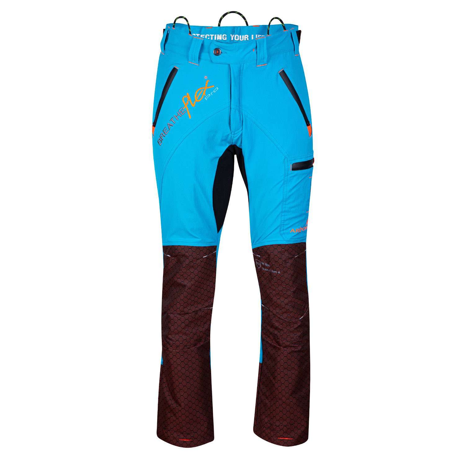Freestyle Chainsaw Trousers Design C Class 1 - Aqua - AT4071 - Arbortec Forestwear