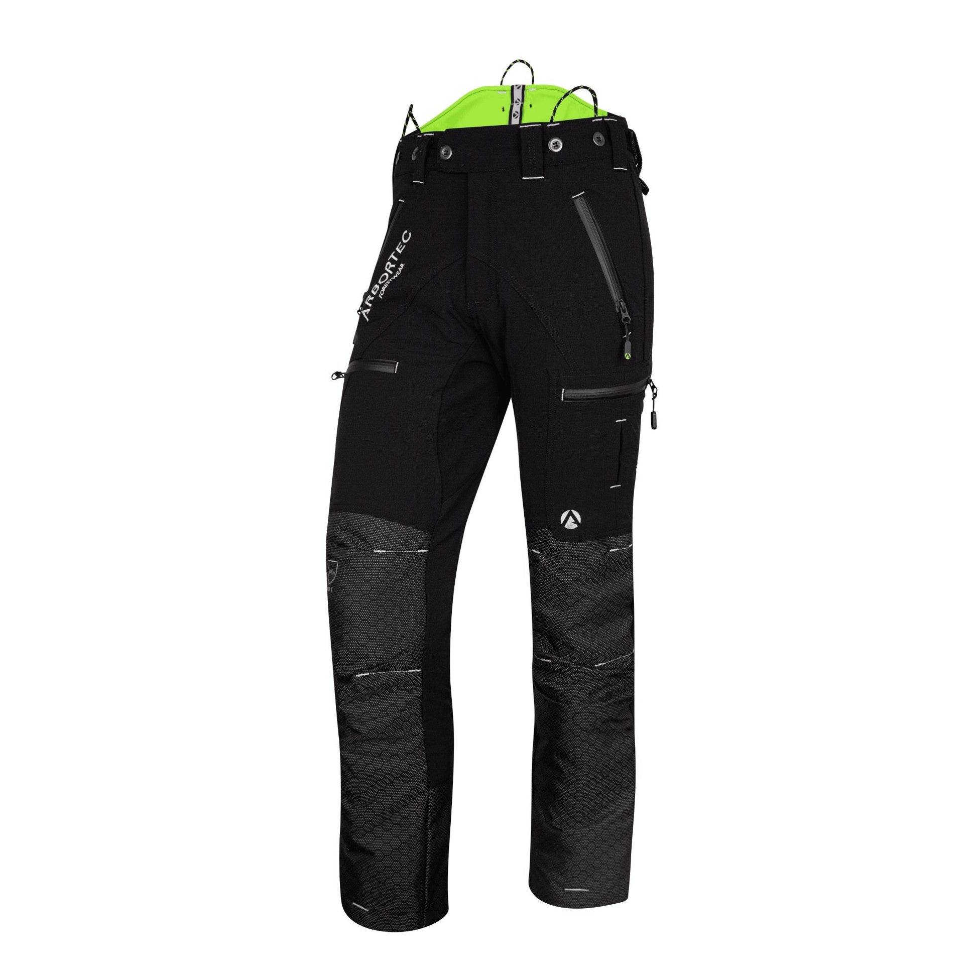 Freestyle Chainsaw Trousers Design C Class 1 - Black - AT4071 - Arbortec Forestwear