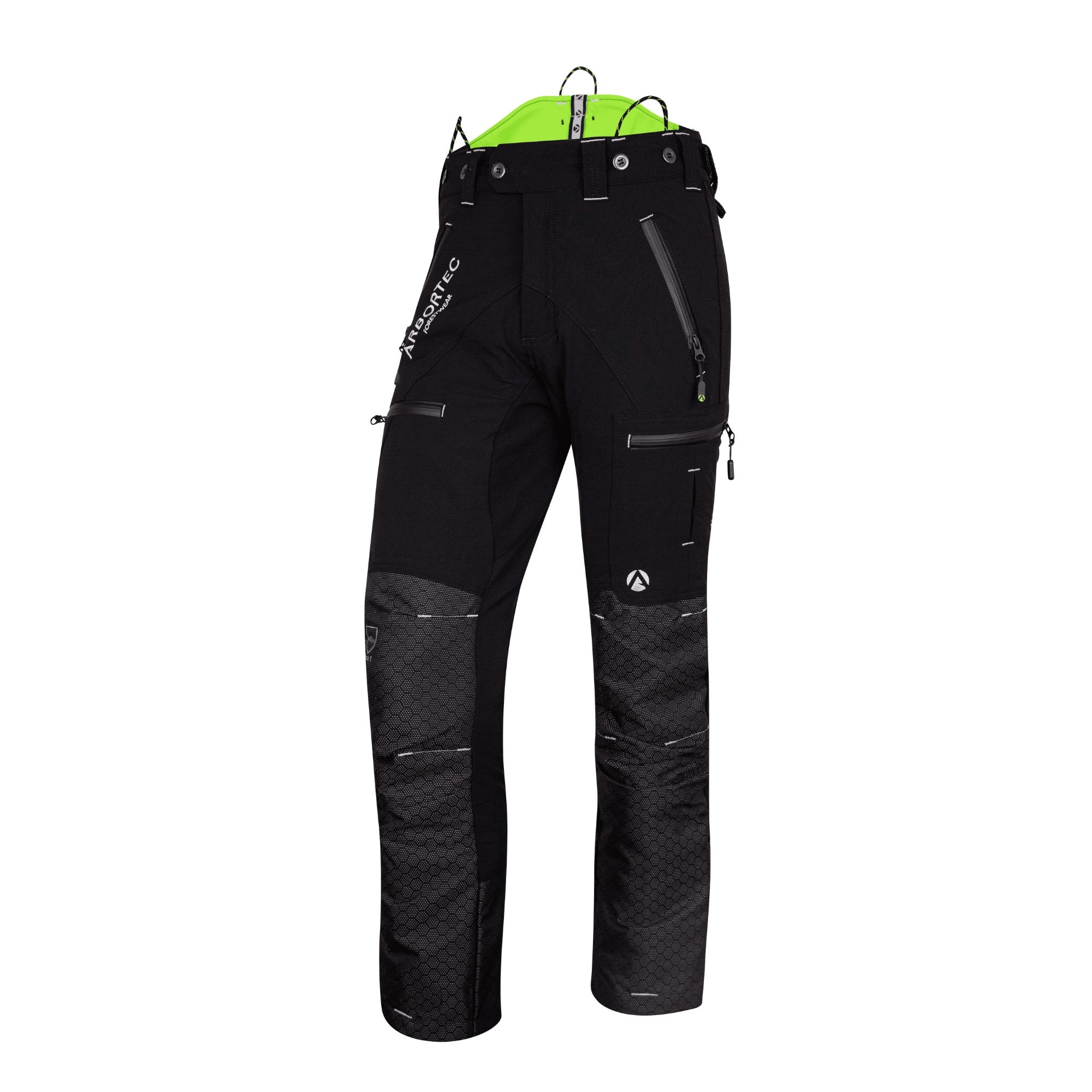 Freestyle Chainsaw Trousers Design C Class 1 - Black - AT4071 - Arbortec Forestwear