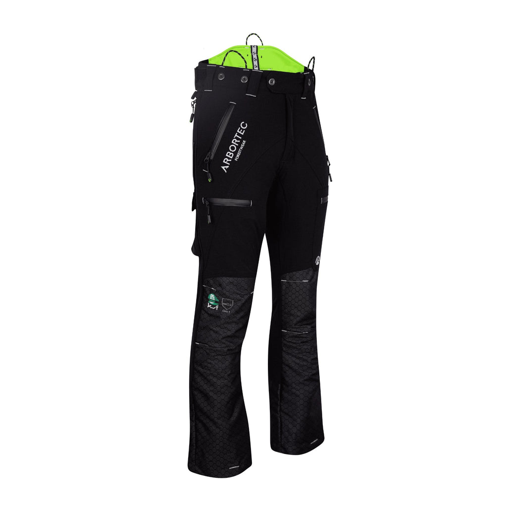 Freestyle Chainsaw Trousers Design C Class 1 - Black - AT4071 - Arbortec Forestwear