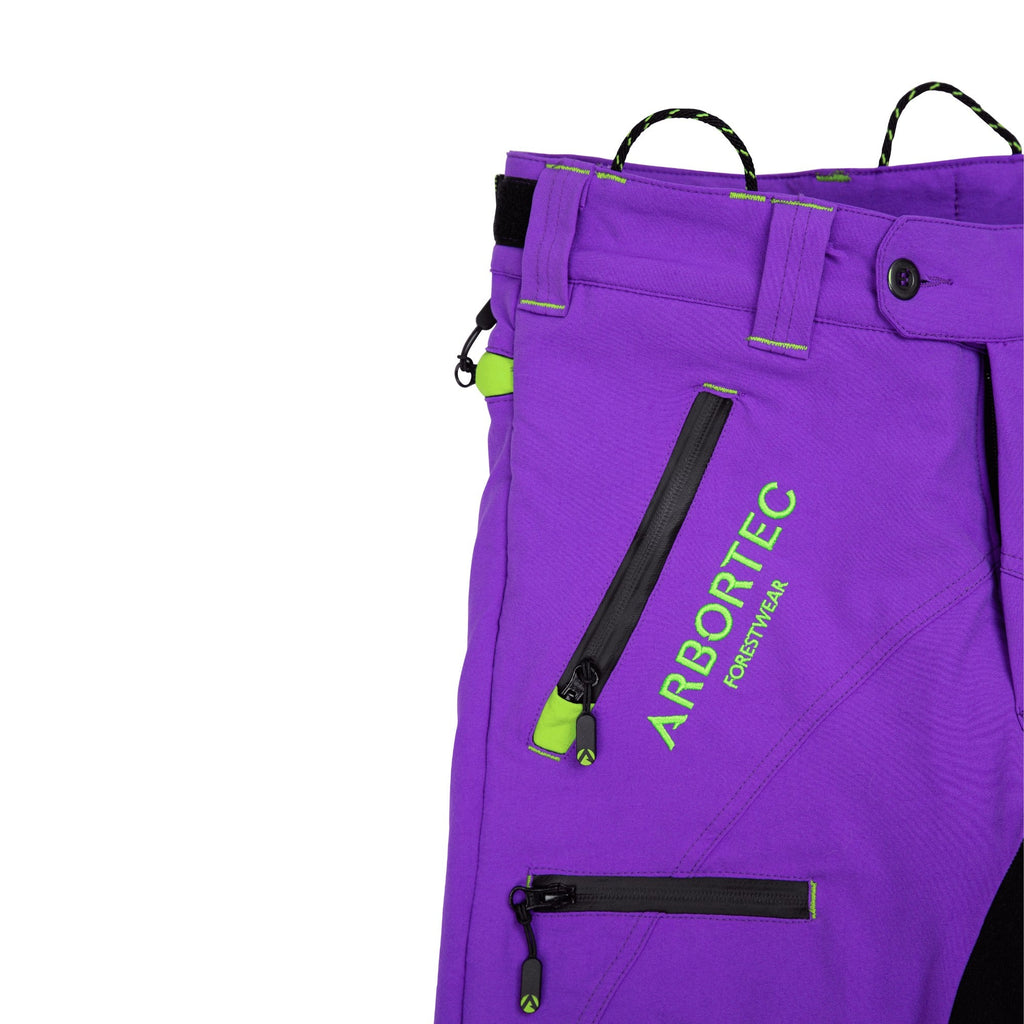 Freestyle Chainsaw Trousers Design C Class 1 - Purple - AT4071 - Arbortec Forestwear