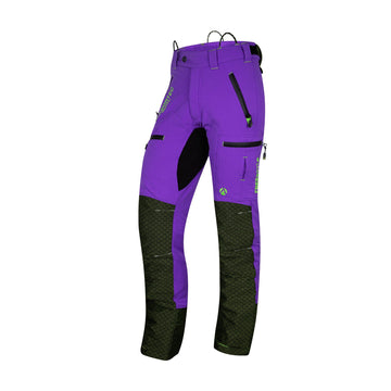 Freestyle Chainsaw Trousers Design C Class 1 - Purple - AT4071 - Arbortec Forestwear