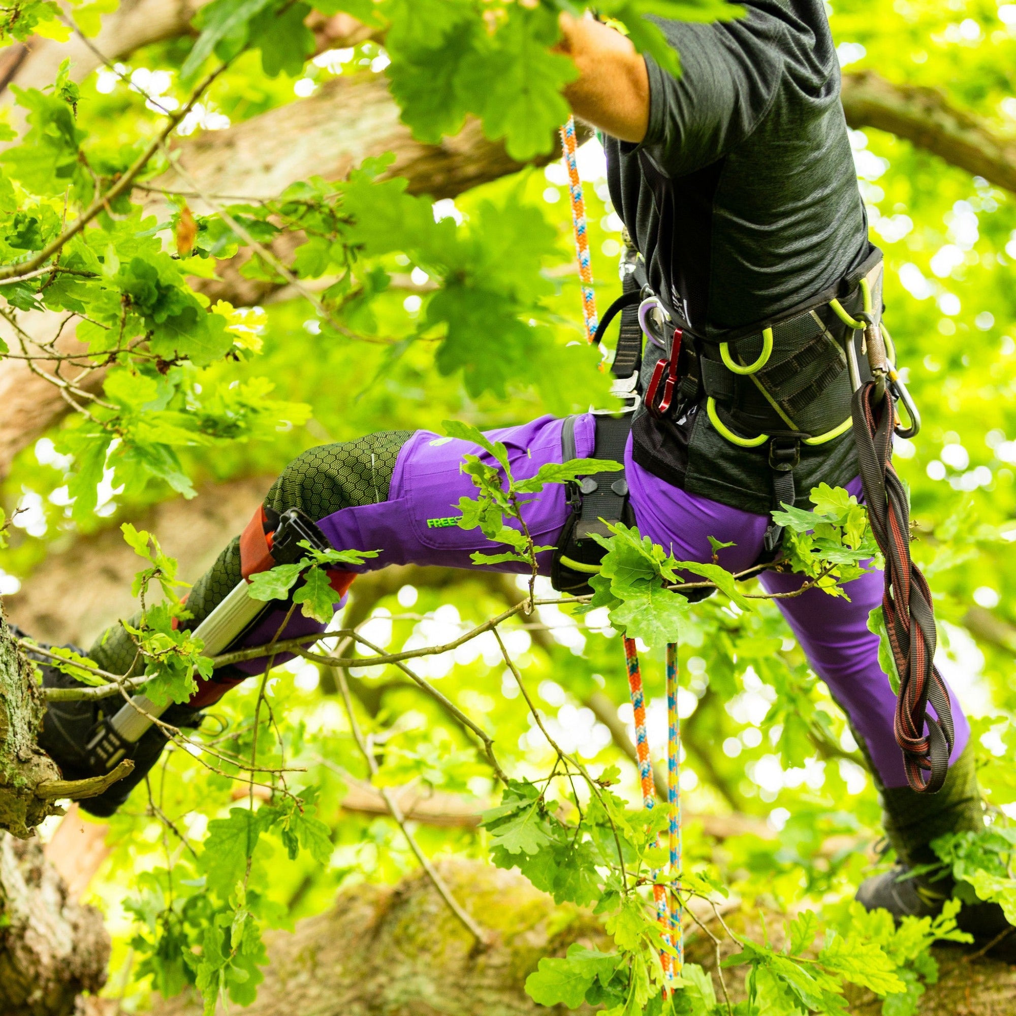 Freestyle Chainsaw Trousers Design C Class 1 - Purple - AT4071 - Arbortec Forestwear
