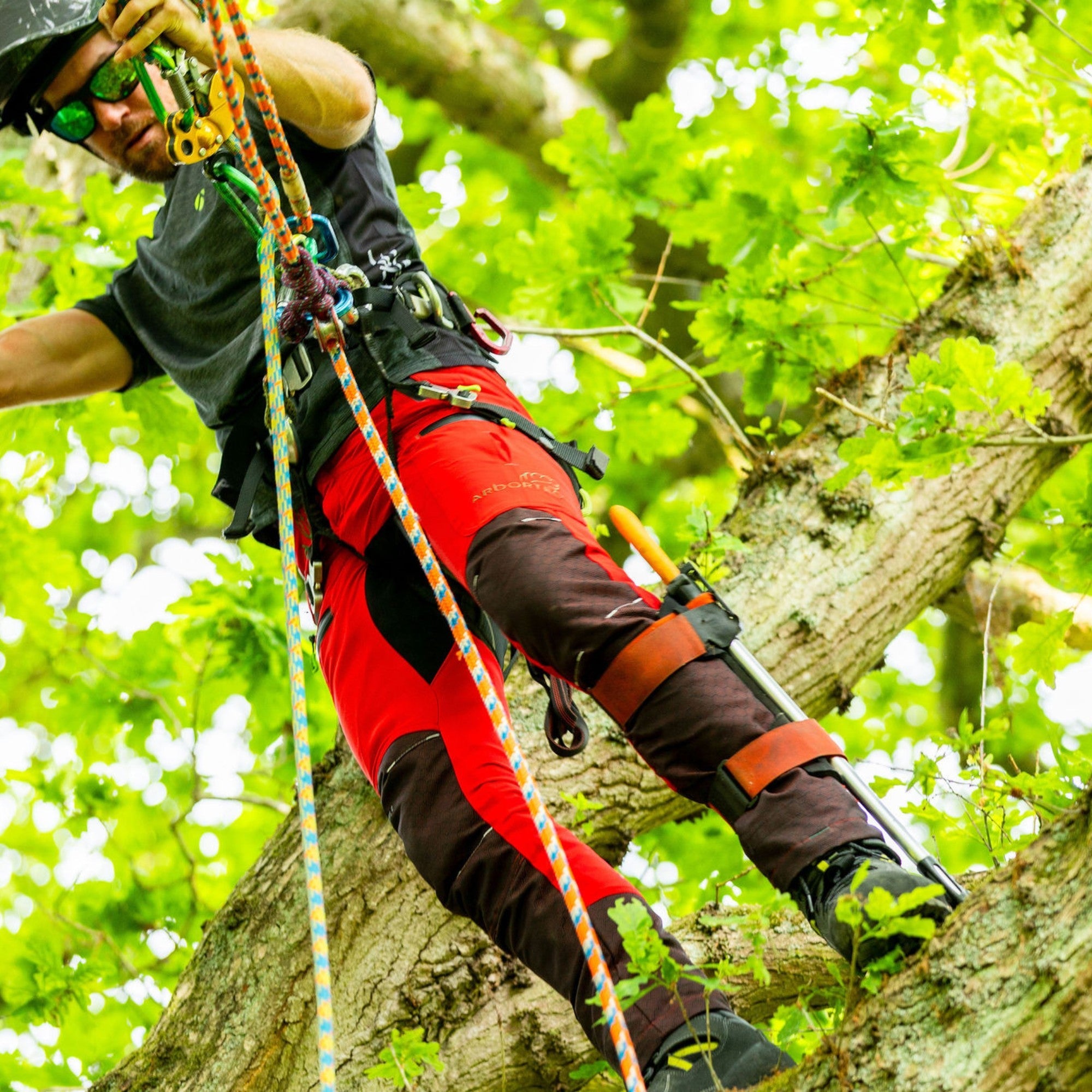 Freestyle Chainsaw Trousers Design C Class 1 - Red - AT4071 - Arbortec Forestwear