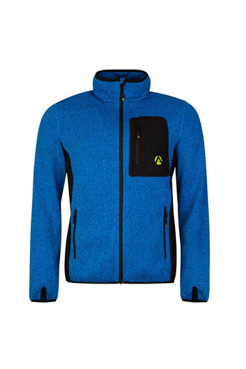 Kudu Plus Melange Zip Sweater Blue - Arbortec Forestwear