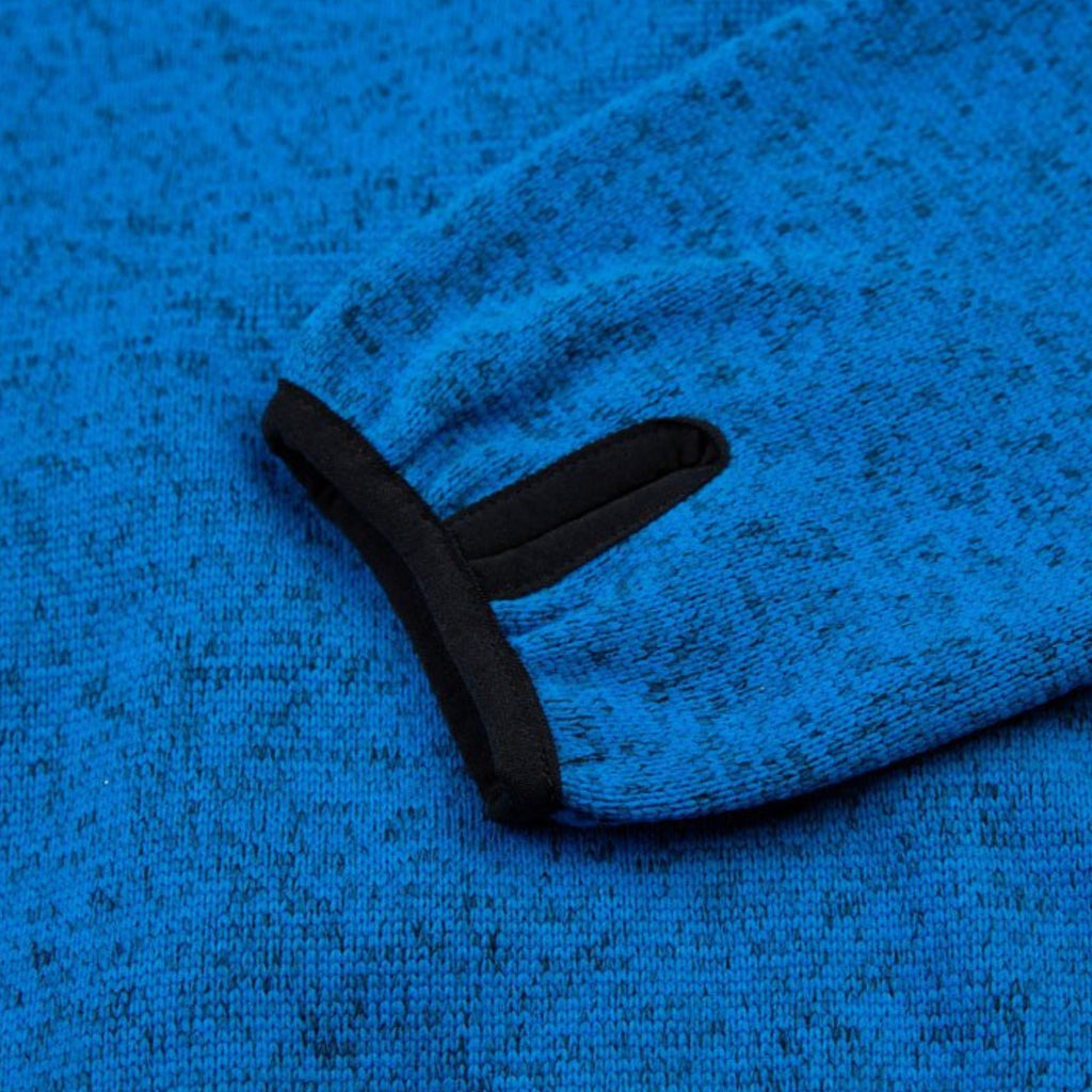 Kudu Plus Melange Zip Sweater Blue - Arbortec Forestwear