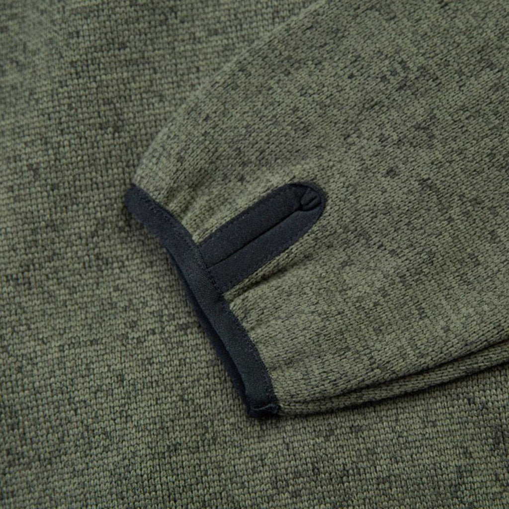 Kudu Plus Melange Zip Sweater Olive - Arbortec Forestwear