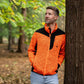 Kudu Plus Melange Zip Sweater Orange - Arbortec Forestwear