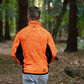 Kudu Plus Melange Zip Sweater Orange - Arbortec Forestwear