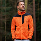 Kudu Plus Melange Zip Sweater Orange - Arbortec Forestwear