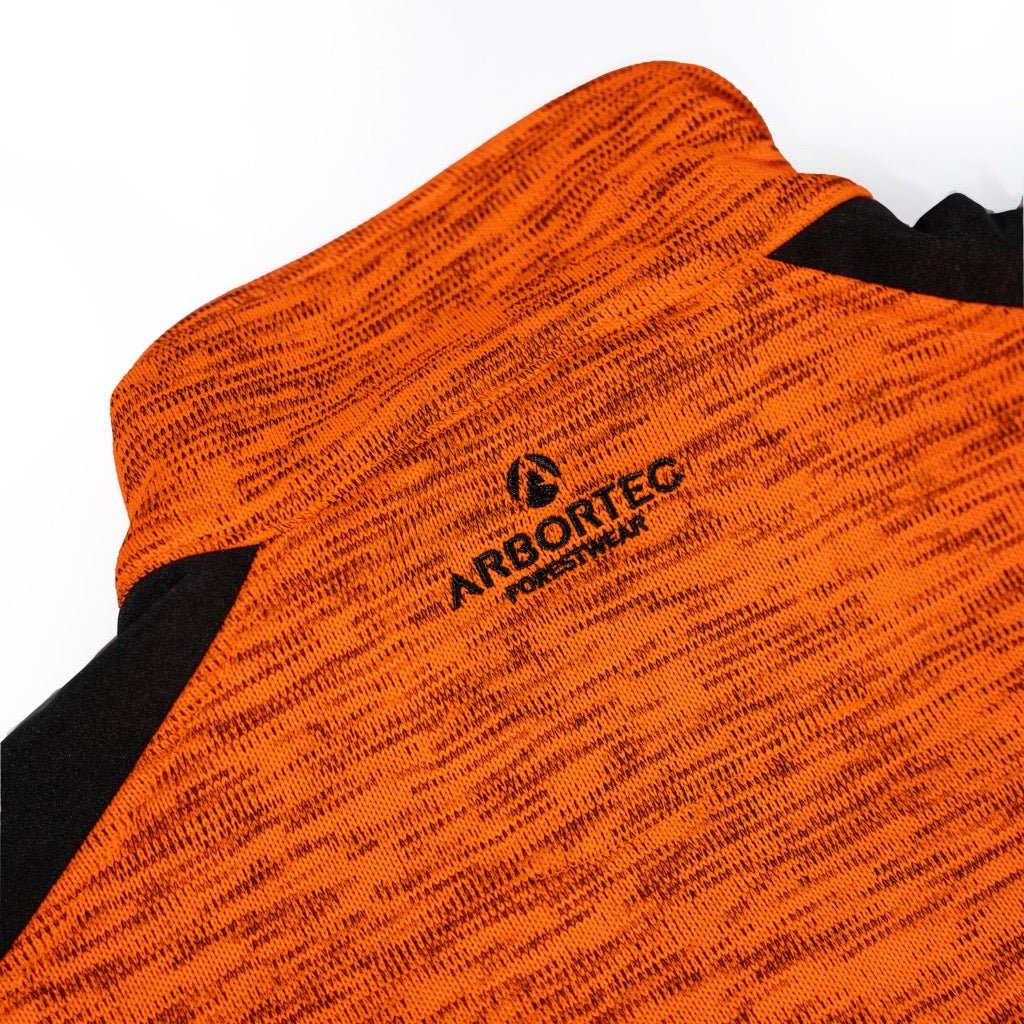 New Kudu Plus Melange Zip Sweater - Orange | Arborist Gear | Buy Now